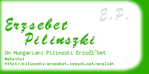 erzsebet pilinszki business card